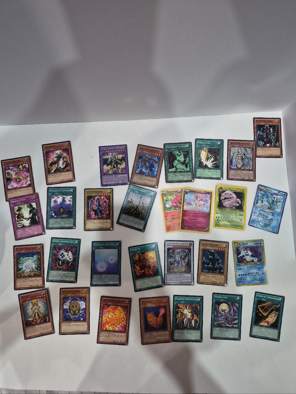 Yu Gi Oh & Pokemon Card Lot 50 Plus Cards And Game